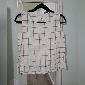 notPERFECTLINEN VIENNA Sleeveless Linen Tank Top